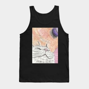 kitty kisses cat art Tank Top